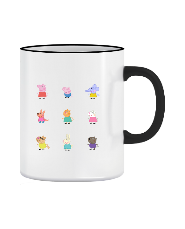 Puodelis Pepa Pig veikėjai Puodelis Pepa Pig veikėjai